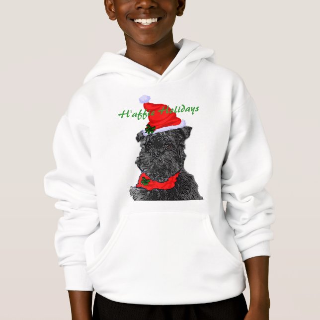 Affenpinscher Weihnachtsapparel Hoodie (Vorderseite)