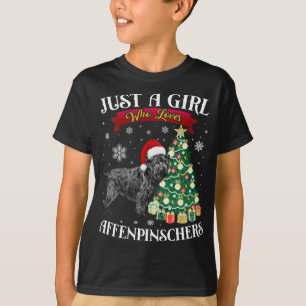 Affenpinscher Weihnachtsbaum Affenpinscher Santa H T-Shirt