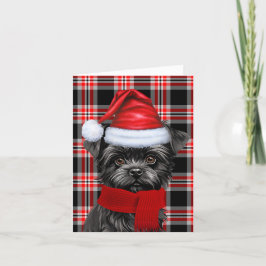 Affenpinscher Weihnachtshund Karierte Weihnachten