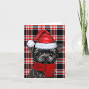 Affenpinscher Weihnachtshund Karierte Weihnachten