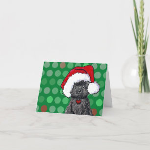 Affenpinscher-Weihnachtskarte Feiertagskarte