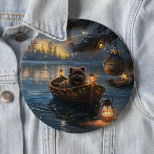 Affenpinscher Weihnachtsreise Button