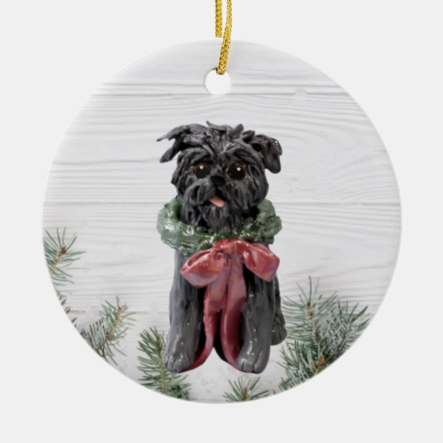 Affenpinscher Weihnachtsschmuck (Vorne)