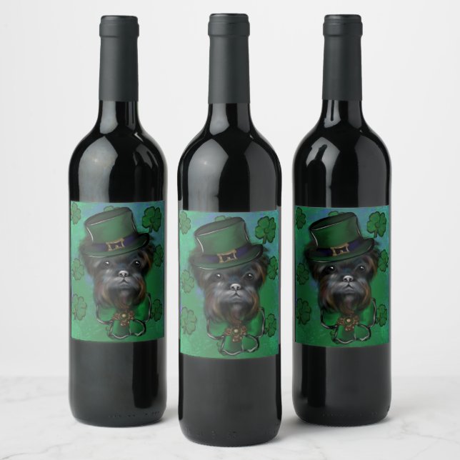 AFFENPINSCHER WEINETIKETT (Flaschen)