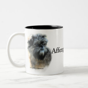 Affenpinschertrivia-Tasse Zweifarbige Tasse