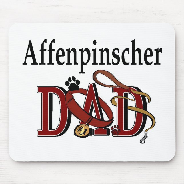 Affenpinshcer Vater Aparrel Gips Mousepad (Vorne)