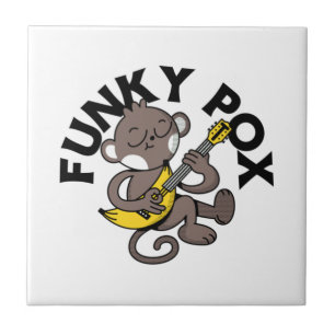 Affenpocken Funky Pocken Fliese
