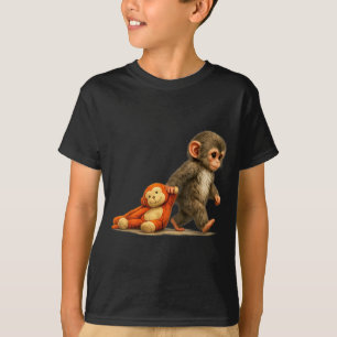 Affenpunch Baby Makake kleiner Punch groß süß T-Shirt