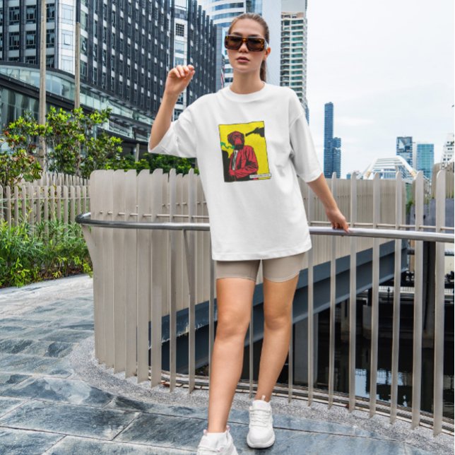 Affenrauchen tierisches Comic T-Shirt (Von Creator hochgeladen)