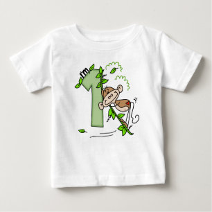Affenschwung 1. Geburtstag Baby T-shirt