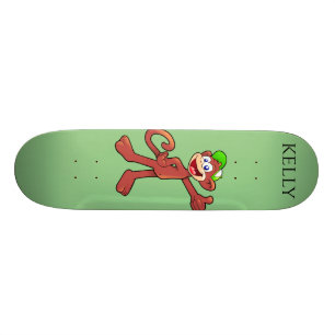 Affenskateboard, individuelle Name. Skateboard