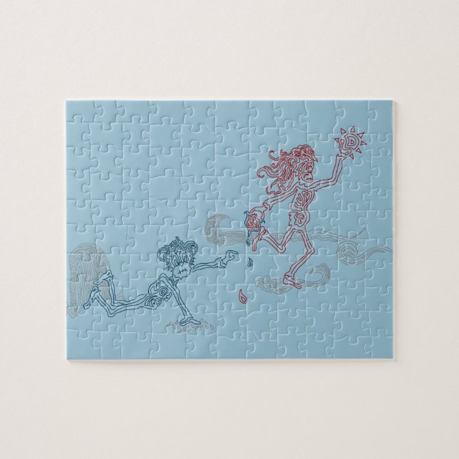 Affensonnenschnäpper Puzzle (Horizontal)