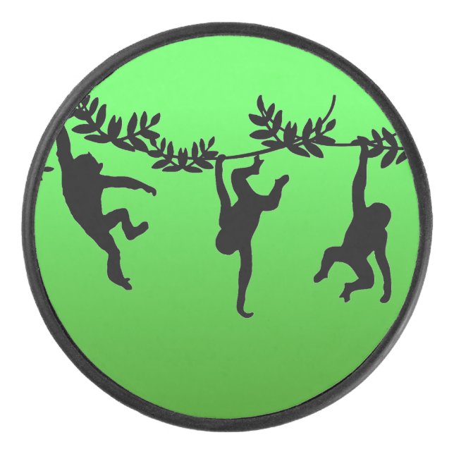 Affentruppe Eishockey Puck (Vorderseite)