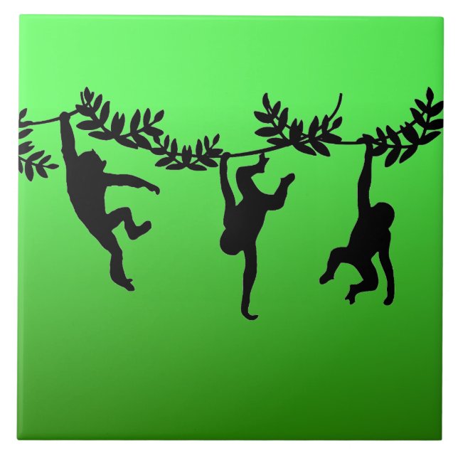 Affentruppe Fliese (Vorderseite)