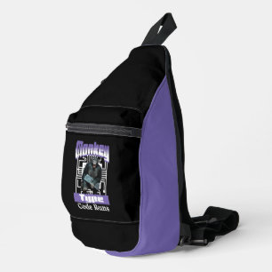 Affentyp, Code führt einen lustigen Vollstapelentw Crossbody Bag