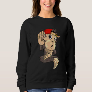 Affenzuhören Sweatshirt