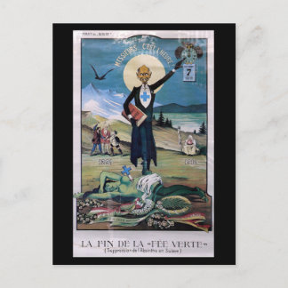 Affiche Absinthe Postkarte