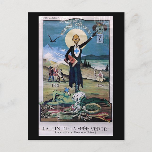 Affiche Absinthe Postkarte (Vorderseite)