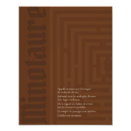 Affiche Minotaure Fotodruck