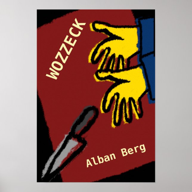 Affiche Opéra Wozzeck, Alban Berg Poster (Vorne)