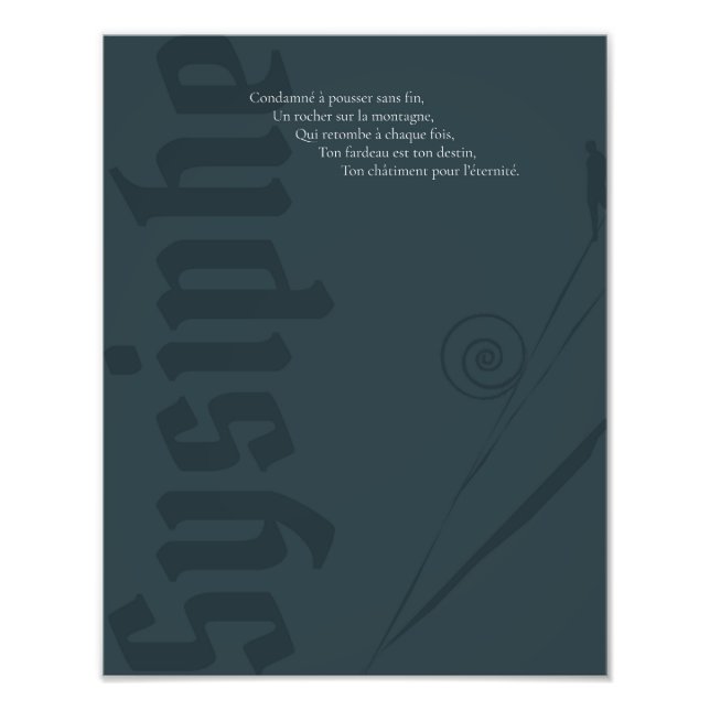 Affiche Sisyphe Fotodruck (Vorne)