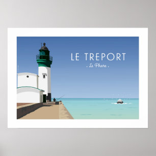 Affiche Vintag / Poster - Le Treport
