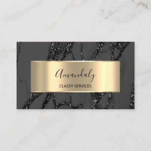 Affiliate Marketing Consulting Gold Black Marble Visitenkarte