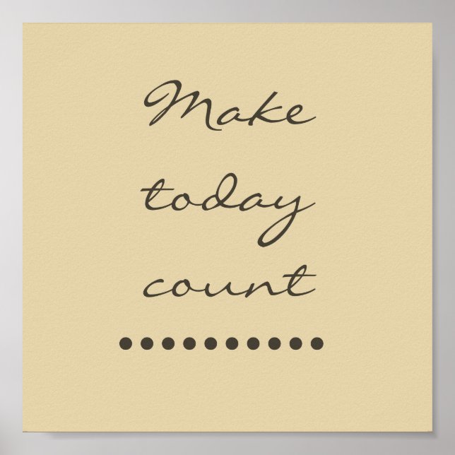 Affirmation Art! Positive Anreizmauer Poster (Vorne)