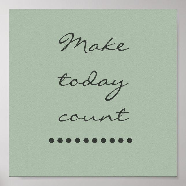 Affirmation Art! Positive Anreizmauer Poster (Vorne)