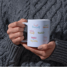 Affirmation Custom Manifestation Zweifarbige Tasse