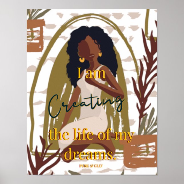 Affirmation erstellen poster (Vorne)