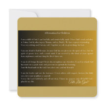 Affirmation for Children-Single Note Card