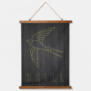 Affirmation poster motivieren, Ihre Fähigkeiten zu Wandteppich Mit Holzrahmen