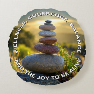Affirmation Round Pillow Rundes Kissen