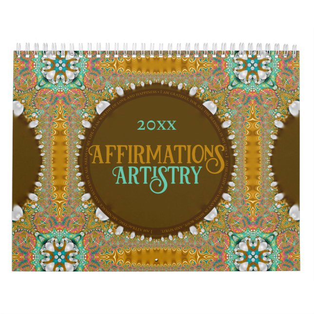Affirmations Artistry 12-monatiger Kalender (Titelbild)
