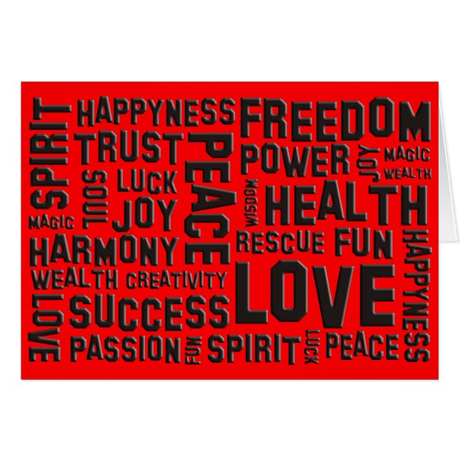 Affirmations Black | Feuer rot (Vorderseite (Horizontal))