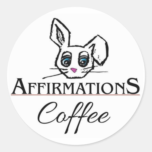 Affirmations Bunny Stickers (Vorderseite)