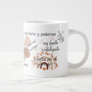 Affirmations coffee Tasse Spanisch