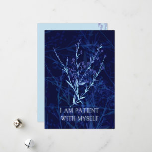 Affirmationskarte für Kinder mit Blume Feiertagskarte