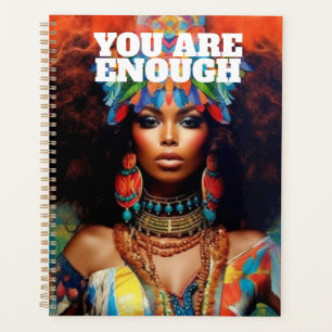 Affirmationskarte Psychedelic African American Planer