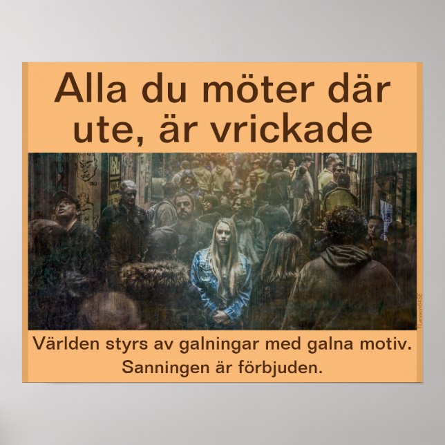 Affisch — Alla är vrickade Poster (Vorne)