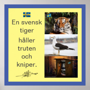 Affisch — En svensk tiger Poster