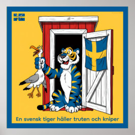 Affisch — Svensk tiger Poster