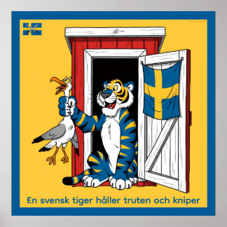 Affisch — Svensk tiger Poster