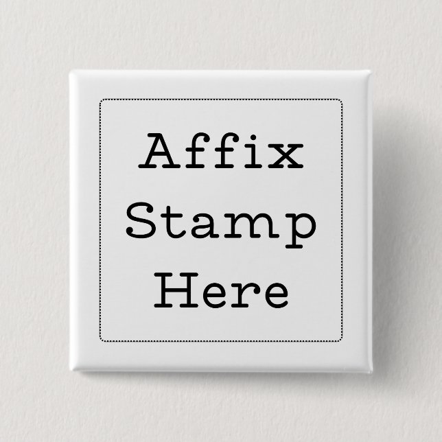 Affix-Briefmarke hier Button (Vorderseite)