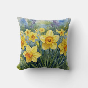 Affodien, Tulips, Hyazinthen, Schmetterlinge Kisse Kissen