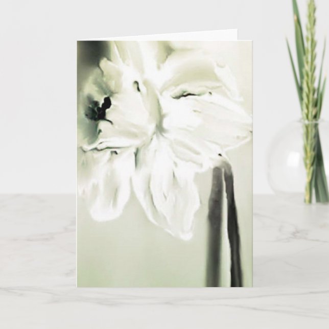 Affodil für Vater Karte (Vorderseite)