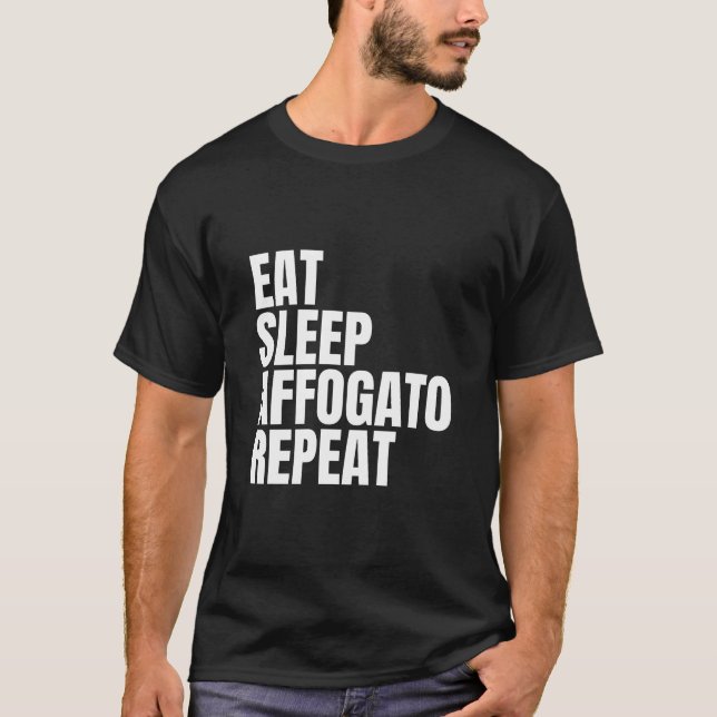 Affogato-Kaffee T-Shirt (Vorderseite)