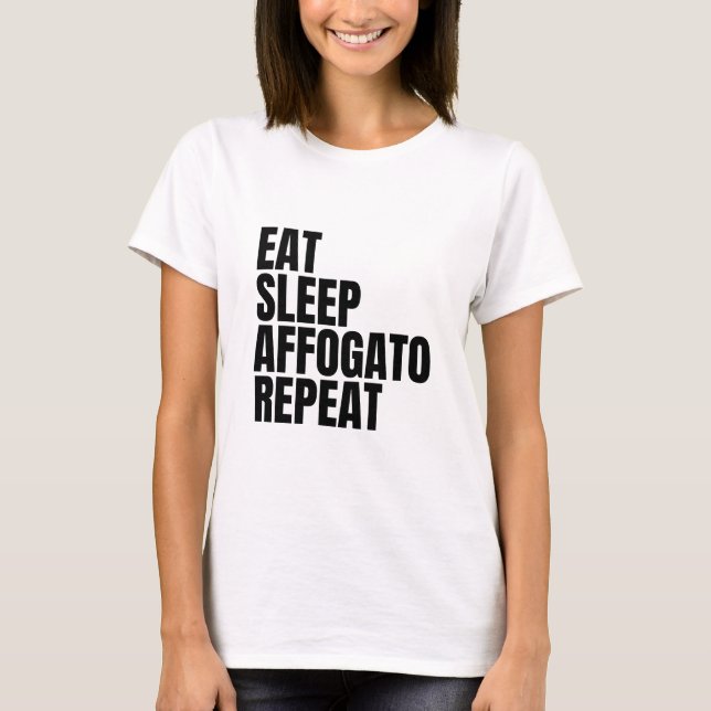 Affogato-Kaffee T-Shirt (Vorderseite)