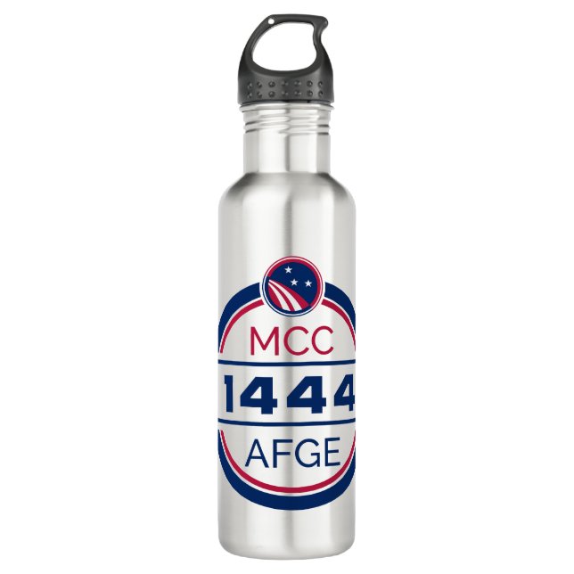AFGE Local 1444 Wasser Flasche Stahl Edelstahlflasche (Vorderseite)